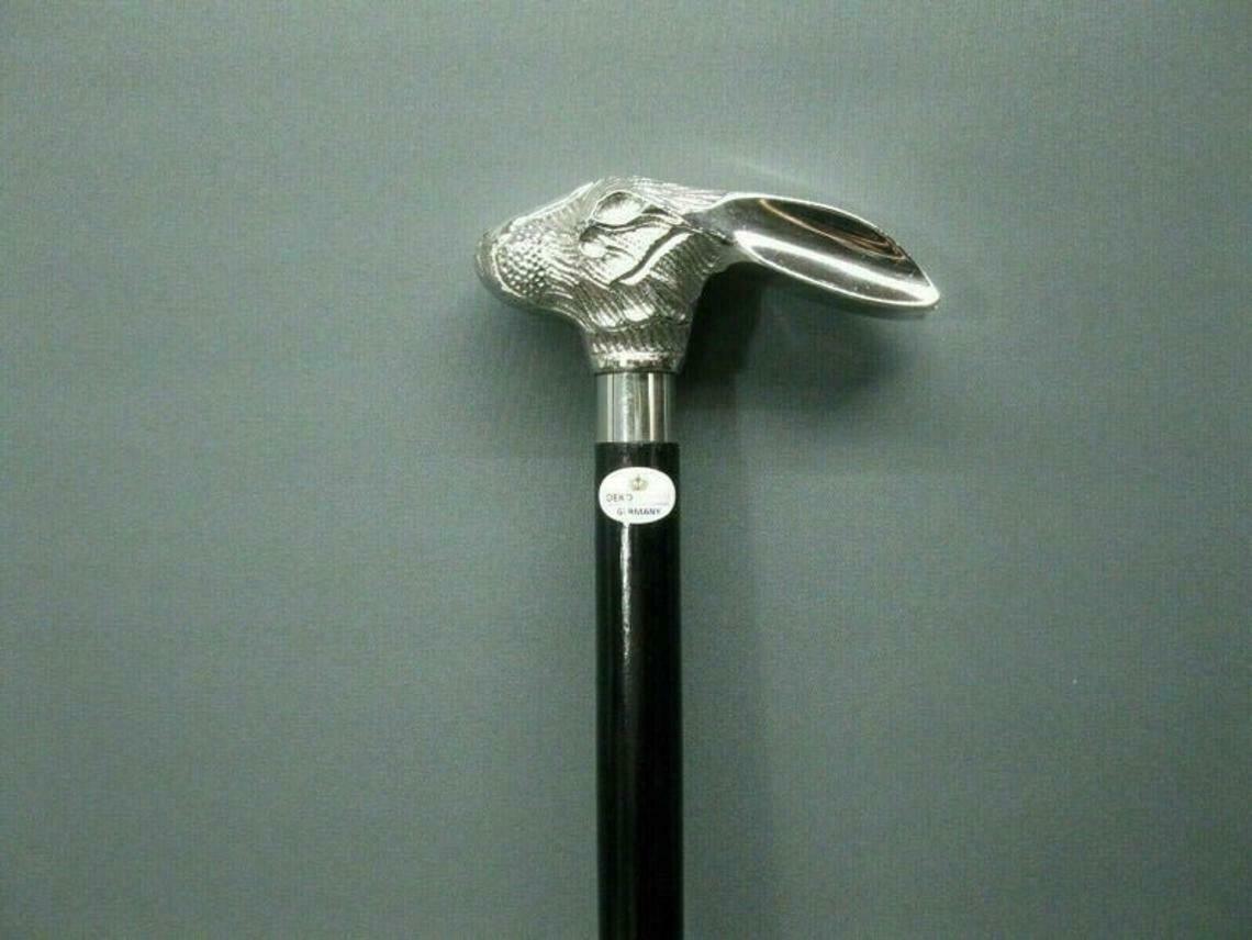 Stylish Walking Stick Solid Attractive Rabbit Hea… - image 1