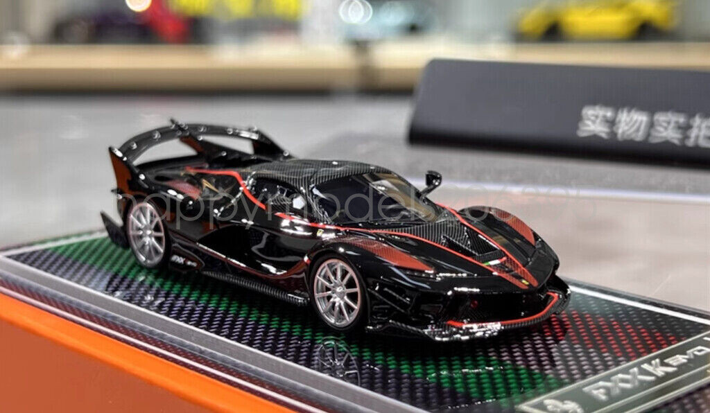 U2 1:64 Scale Black FXXK EVO Super Racing Sports Diecast