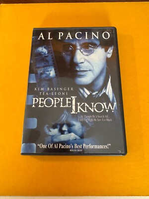 People I Know DVD- AL PACINO-KIM BASINGER TEA LEONI-VERY GOOD | eBay