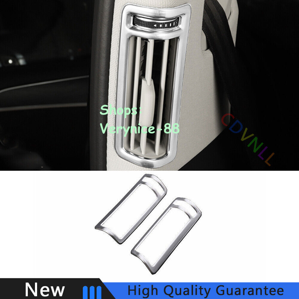 Fit For Audi A8 2019-2022 Matte Silver Car B Pillar Vent Air Outlet Frame Trim