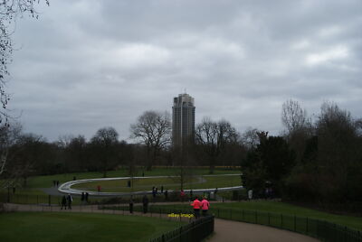 Photo 6x4 View of the tower block in Hyde Park Barracks and the Princess  c2015