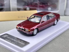DCM 1:64 Red 1996-98 E38 L7 728il Luxury Sedan Model Diecast Metal Car