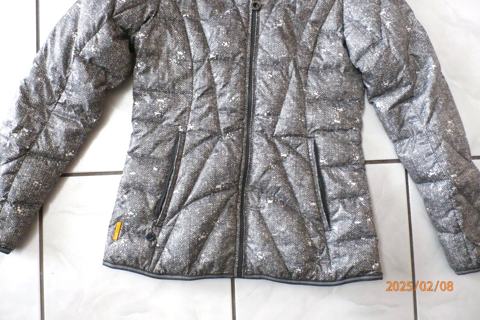 LOLE EMELINE Packable DOWN JACKET Gray pattern Sz… - image 3