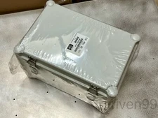 BUD 11x7x7" Fiberglass Hinged Latching Enclosure, Box,Grey, Outdoor NEMA 4X IP67