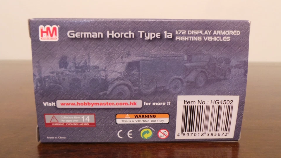 Hobby Master HG4502 German Horch a1 1:72 - Image 2 of 2