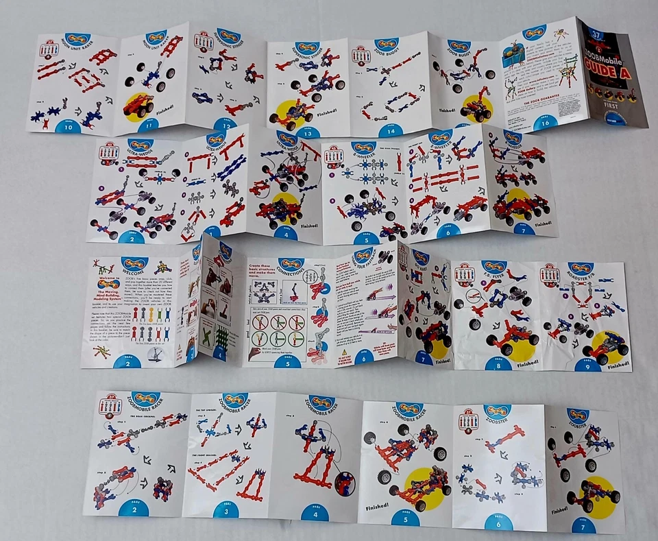 ZoobMobile Fastback H2H Pre-Owned Complete set 45 pieces with 2 pullback motors - Image 3 of 4