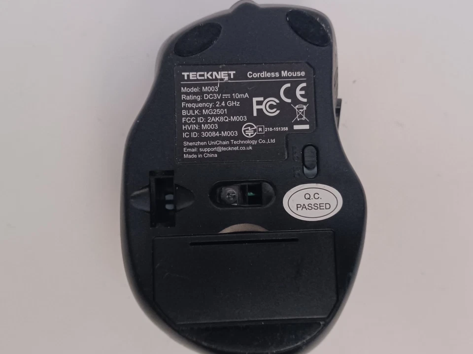 Tecknet Cordless Mouse M003 Purple - Replacement Only-No USB Connection - Image 2 of 4