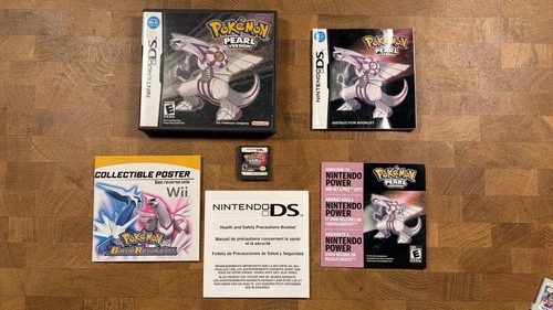 COMPLETE Pokemon: Pearl Version Nintendo DS with POSTER and INSERTS!