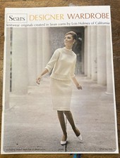 1965 Sears Designer Wardrobe Catalog Knitting Patterns Lois Holmes Book Sweaters