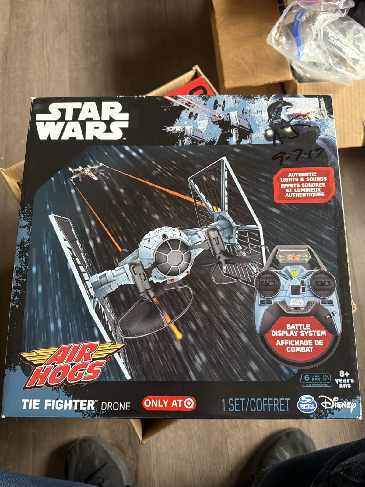 Star Wars AIR HOGS Tie Fighter Drone with Remote (Read Detai
