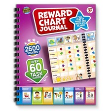 Reward  Behavior Journal for Kids - Weekly Chart Reusable Spiral Journal