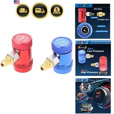 R1234yf Quick Couplers Set for AC Refrigerant Manifold Gauge Adapters