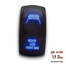 Roof Led Light Bar - Blue - 5-pin Laser Etched Led Rocker Switch Dual Light -