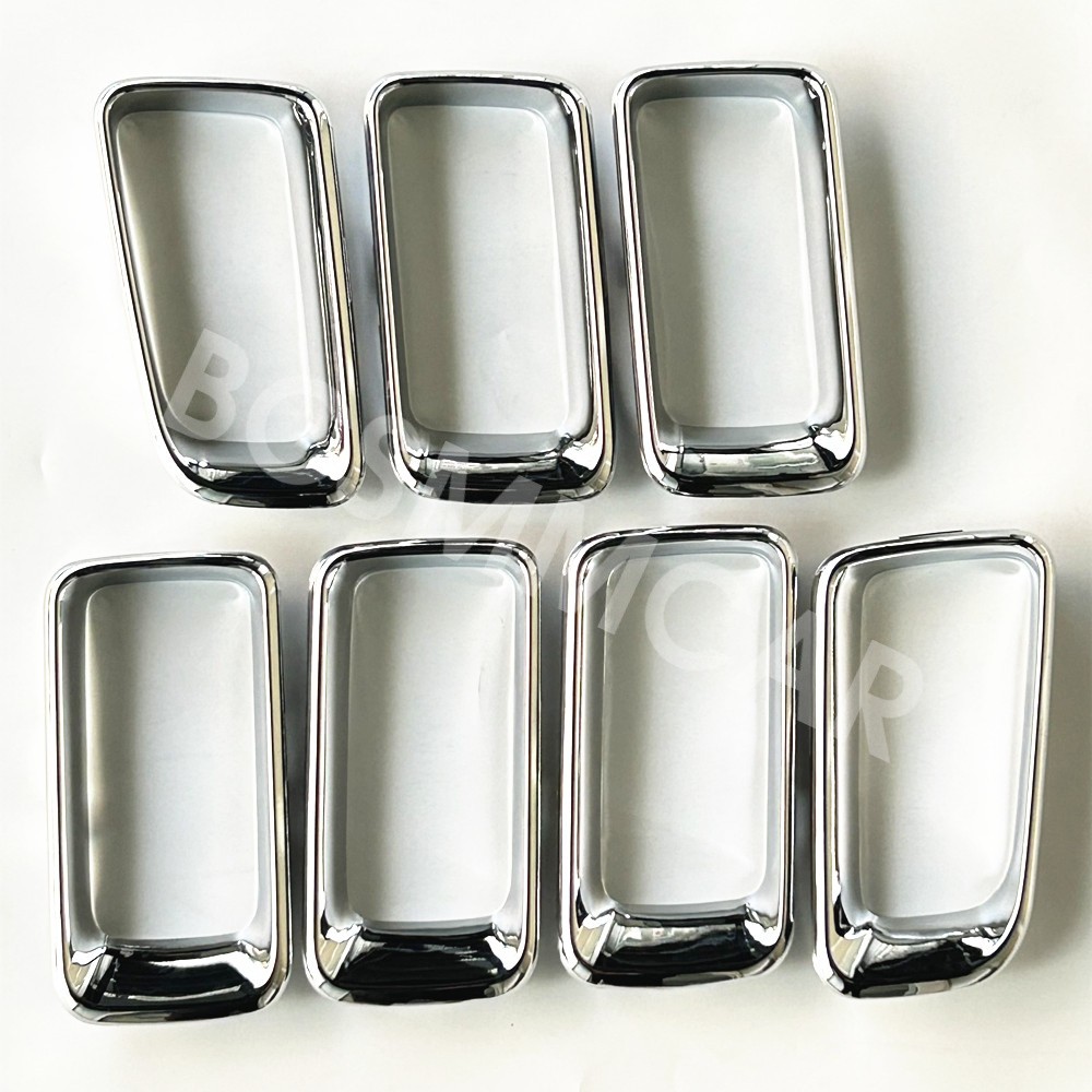 Front Grille Molding Grill Insert Trim Ring 7Pcs Fit For Jeep Compass 2011-2016