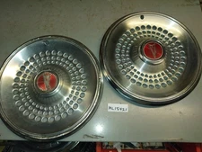 Two 1977 1978 1979 Pontiac Catalina Bonneville Grand Lemans  15" hubcaps  -READ-