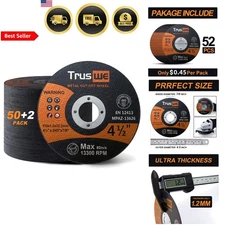 Cut Off Wheels 52 Pack 4 1/2 Inch Metal Stainless Steel Grinder Discs