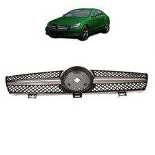 Kühlergrill Gitter glanz Schwarz Chrom passend für Mercedes CLS C219 W219 04-08 Kühlergrill Gitter glanz Schwarz Chrom passend für Mercedes CLS C219 W219 04-08