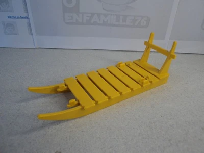 PLAYMOBIL vintage exploration polaire esquimaux traîneau jaune set 3466 de 1985 - Photo 1/4