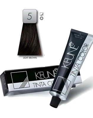 Keune Tinta Professional Hair Color 5 LIGHT BROWN Silk Protein Protection - 60ml