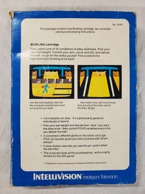 Intellivision - PBA Bowling (Mattel, 1980) Complete In Box CIB Tested 