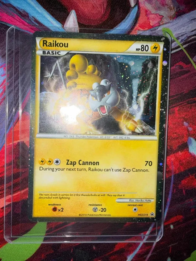 Raikou HGSS19 - Pokemon TCG Black Star Promo Ultra Rare HeartGold SoulSilver