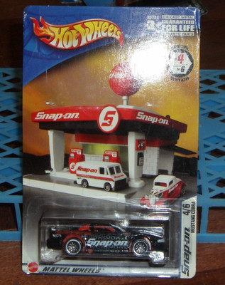 Hot Wheels Snap-On Tools Ford Mustang Cobra Black 4/6 Special Edition Car Mattel
