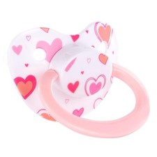 Adult Sized Pacifier Dummy for Adult Babies, Large Handle, Large Shield, Hearts