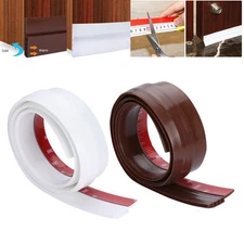 Under Door Sweep Weather Stripping Door Draft Stopper Blocker Strong Adhesive