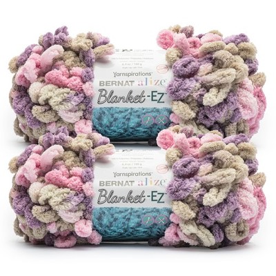 2 Pack 6.4 oz Alize Blanket Lilac Bush Yarn #7 Jumbo 18 Yards Polyester