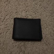 Mens Genuine Leather Bifold Wallet 2 Center F...