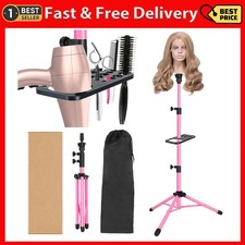 Wig Stand Tripod 50 Inch Metal Wig Mannequin Head Tripod Stand for Hairdressing