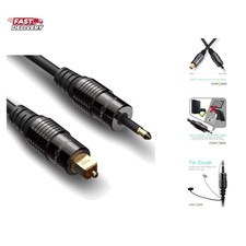 24K Gold Plated Toslink to Mini Toslink Digital Fiber Optical S/PDIF Audio Ca...