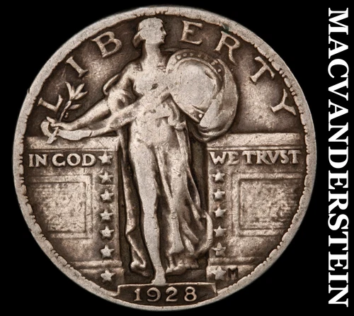 1928 Standing Liberty Quarter- Silver Scarce Better Date No Reserve #i8023