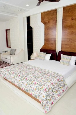 Paradise Queen Size Hand Print Bedspread Kantha Quilt TARRIF FREE 0% CHARGE