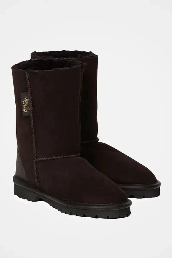 unisex AQUALAMB by Celtic Sheepkin Boots Size 9UK Brown