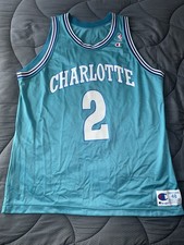 Vintage 90s Champion NBA Charlotte Hornets La...
