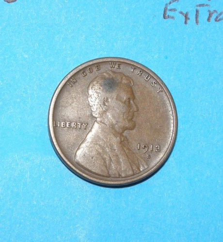 1913 S WHEAT CENT   VERY GOOD  #1a