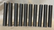 Lot of 10 - 5/8&rdquo; x 3-1/4&rdquo; 11 TPI A193 B8M CL1 Threaded Rod SS