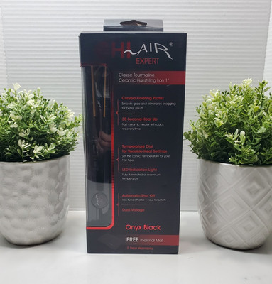 CHI Tourmaline Ceramic Series 1'' Hairstyling Iron CA1010 Onyx Black  BRAND NEW