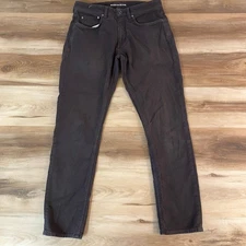 RODD & GUNN Mens Straight Fit Dark Gray Cotton Blend Jeans Pants 32R