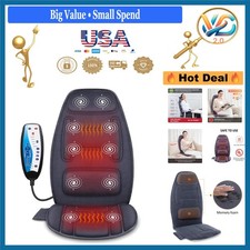 Vibration Massage Seat Cushion with Heat Support Pad for Back, Neck, Lumbar