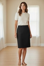 Vintage Mondi Black Workwear Pencil Skirt Made in Germany