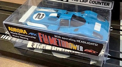 Aurora AFX Ferrari 512M HO Sc. Slotcar #2 in Custom Box + Repro Instr., funktionstüchtig
