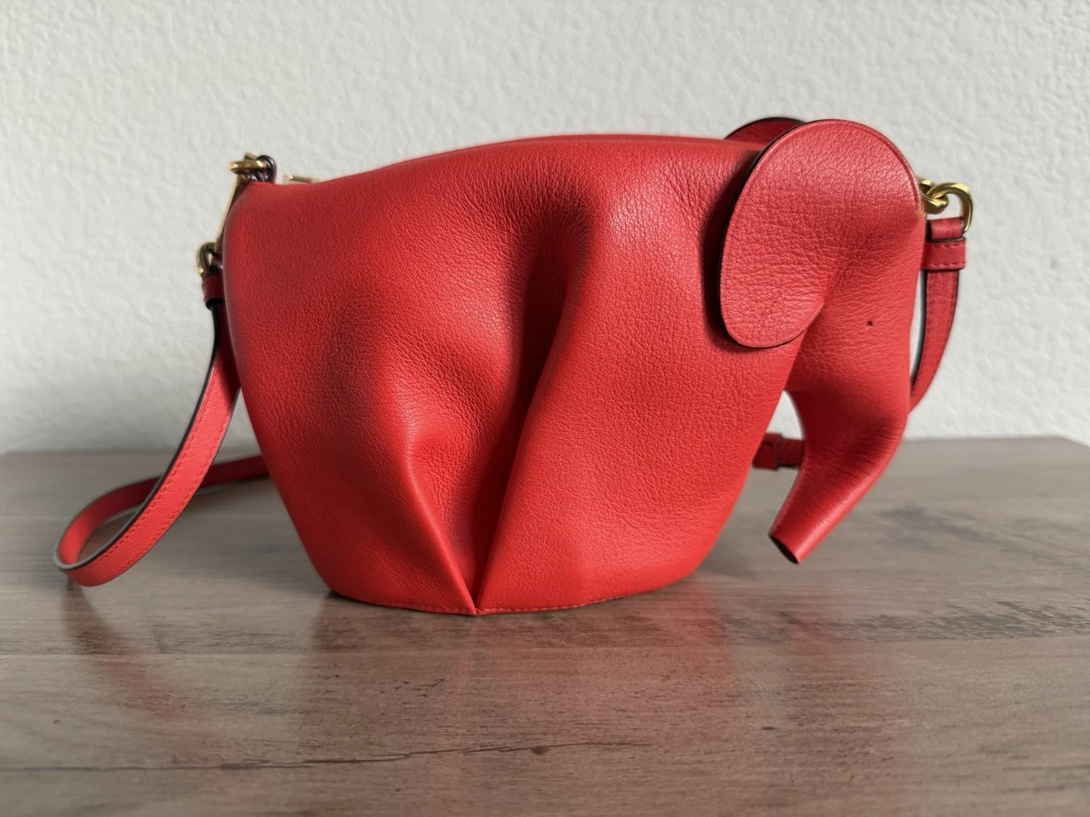 Loewe Elephant Leather Exterior Crossbody Bags & Handbags for