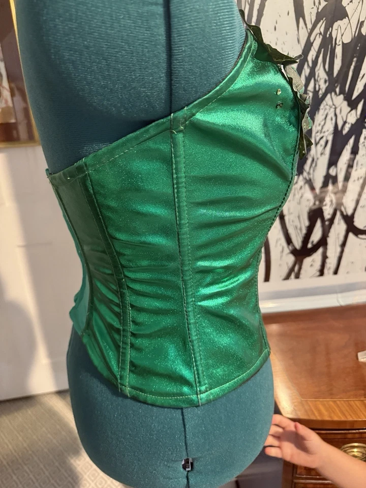 Fantasia de lingerie trashy hera venenosa espartilho XL desossado com chifres feitos nos EUA pode enviar rápido - Imagem 2 de 4