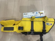 Outward Hound Granby Splash Dog Life Jacket YELLOW Medium 30-55 lbs NEW