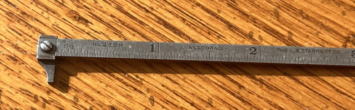 STARRETT #236H-6 TEMPERED STEL RULE WITH INCH GRADUATIONS HOOK RULE ATHOL MA - Picture 5 of 7