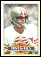Steve Deberg 1980 Topps #245 San Francisco 49ers