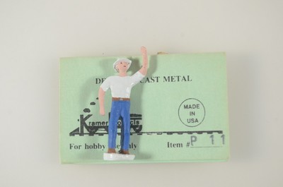 Kramer Products O Cast Metal Waving Workman Figure - P11