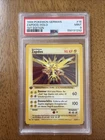 Pokémon Game Base Set 1999 TCG Zapdos 1st Edition Shadowless German #16 PSA 9 NM